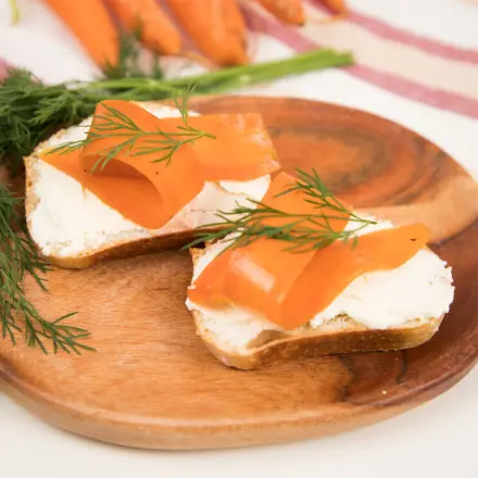 Karottenlachs selber machen - veganer Lachsersatz