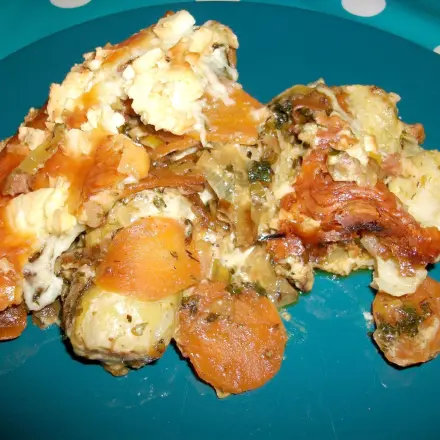 Rosenkohl-Feta-Auflauf