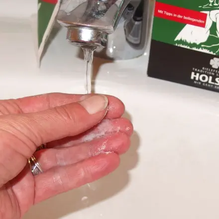 Gerüche an den Fingern: Natron