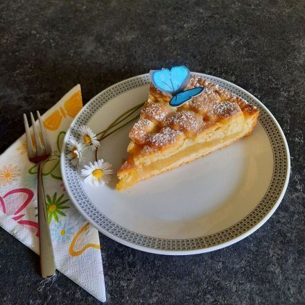 Apfelmus-Gitterkuchen