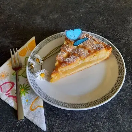 Apfelmus-Gitterkuchen