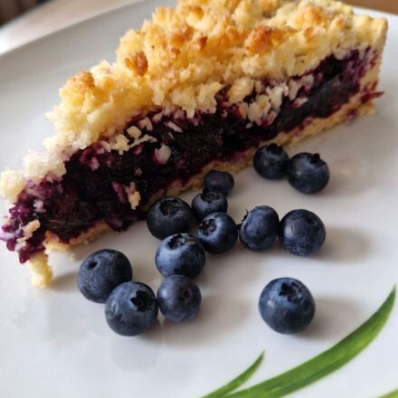 Heidelbeerkuchen mit Kokosstreusel