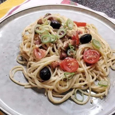 One Pot Spaghetti aus Resten