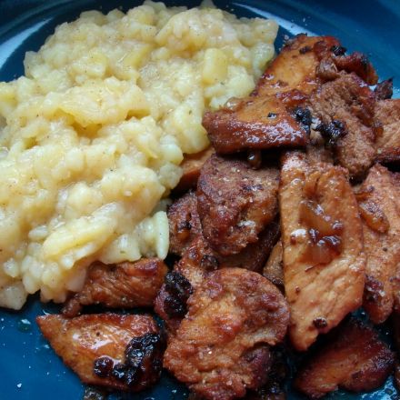 BBQ Steaks im Gyros Style mit Kartoffelsalat