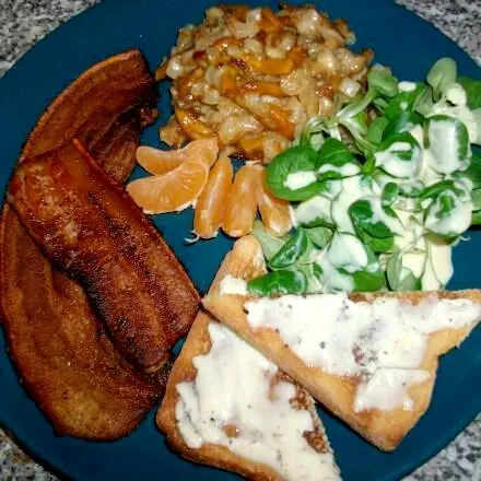 Schweinebauch mit Fenchelgemüse