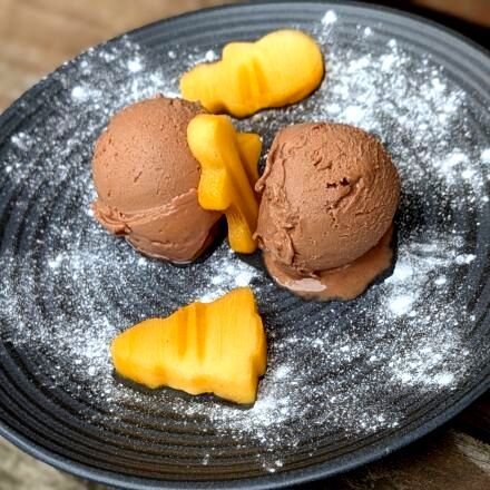 Winter-Kuss Eis aus der Eismaschine