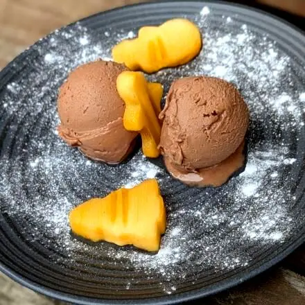 Winter-Kuss Eis aus der Eismaschine