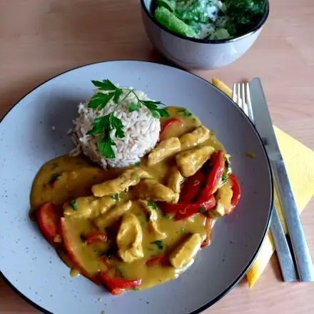 Puten-Curry aus der Pfanne