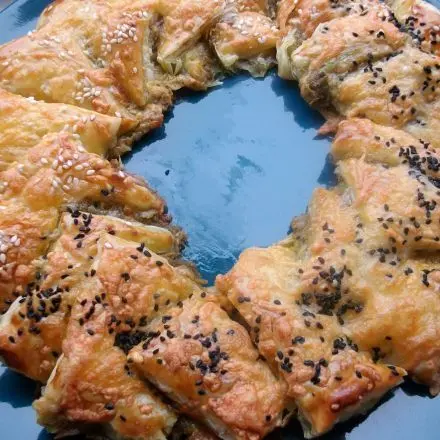 Blätterteig-Pesto-Kranz