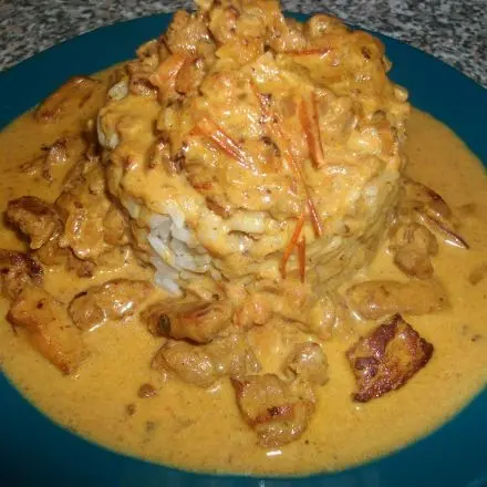 Schweinefleisch asiatisch mit Reis