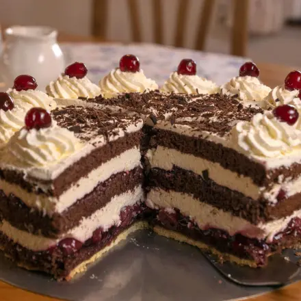 Einfache Schwarzwälder Kirschtorte