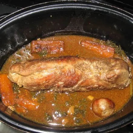 Gefülltes Schweinefilet mit Hackfleisch