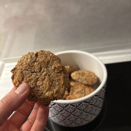 Cookies mit Haferflocken, Erdnuss & Kokos