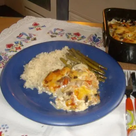 Zwiebel-Steak-Pfanne "deftig"