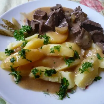 Rinderherz süßsauer