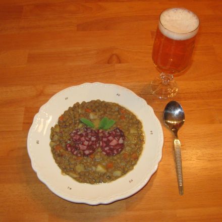Sächsischer Linseneintopf