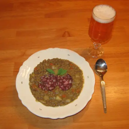 Sächsischer Linseneintopf