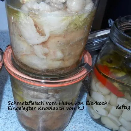 Schmalzfleisch vom Huhn