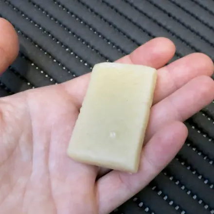 Kleber an den Fingern: Gallseife