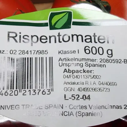 Gemüse mit Pauschalpreis wiegen