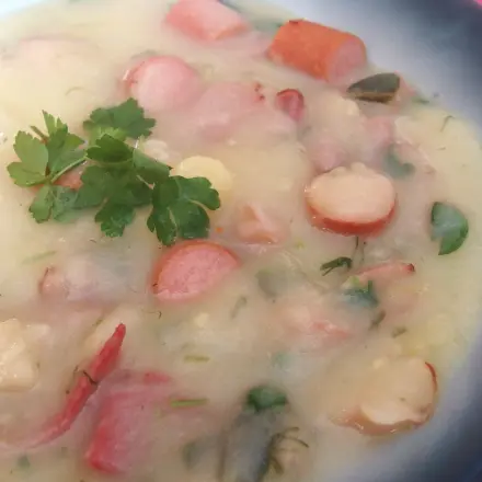 Kartoffelsuppe mit Resteverwertung