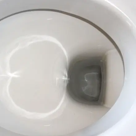 Toilette mit kochendem Wasser reinigen