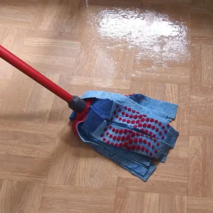 Laminat schön sauber bekommen mit Wasser & Waschpulver