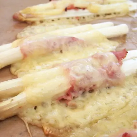 Überbackener Spargel
