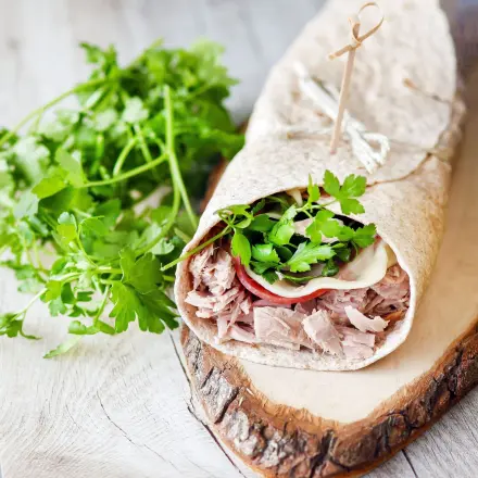Thunfisch-Wraps mit Käse
