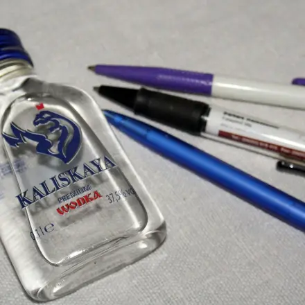 Wodka gegen Kugelschreiberflecken