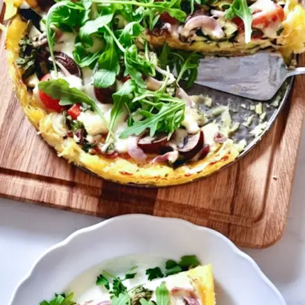 Rucola-Champignon-Tarte