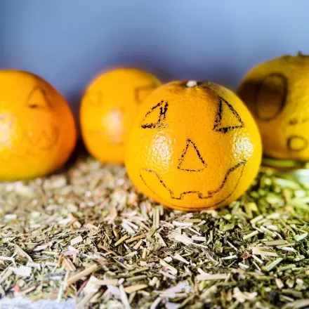 Pseudo-Halloweenkürbis-Orange
