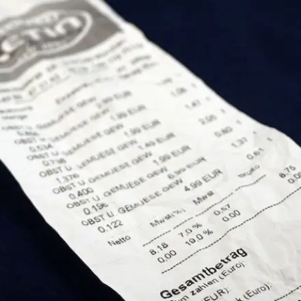 Kassenbon kontrollieren