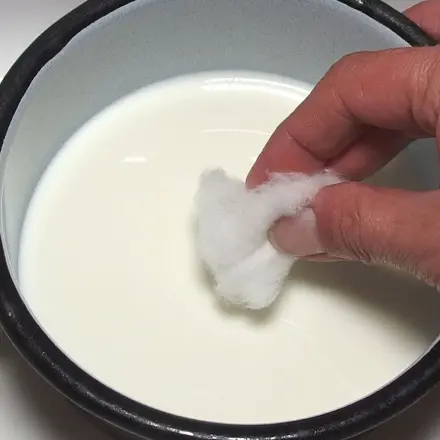 Milch bei Augenringen