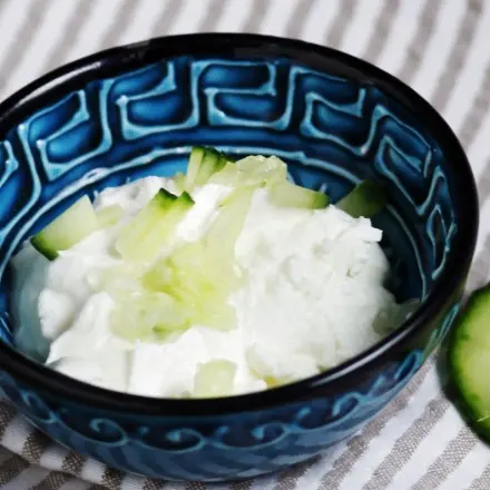 Leckerer selbstgemachter Tsatsiki