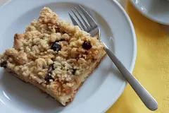 Tassenrezept für Obstkuchen - wenn es schnell gehen muss