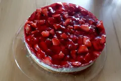 Weinreste in den Tortenguss