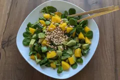 Avocado-Mango Salat mit Orangendressing