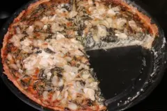 Quiche mit Spinat und Gorgonzola