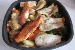 Superschnelle Fischpfanne