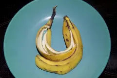 Wasserflecken / Wasserränder am Schuh vermeiden mit Bananenschale