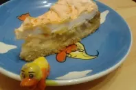 Schneller Rhababerkuchen mit Baiserhaube