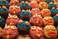 Blaue Monster Muffins - Krümelmonster
