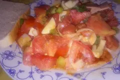 Papa-Salat: Tomaten-Eier-Bierschinken-Salat