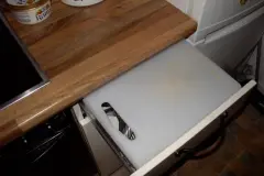Zusätzliche Arbeitsfläche beim Kochen