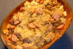 Sauerkraut im Römertopf