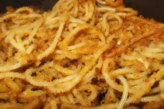 Zur Fastenzeit: Gebackene Spaghetti