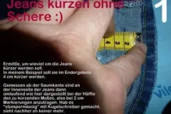Jeans kürzen & Originalrand erhalten - ohne schneiden