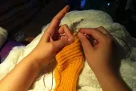 Socken stricken mit Rundstricknadel