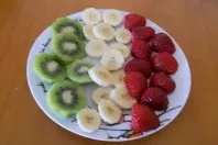 Obst zum Frühstück nett anrichten
